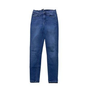 KanCan Jeans High Rise Skinny Stretch Womens Size 24 Medium Wash Denim